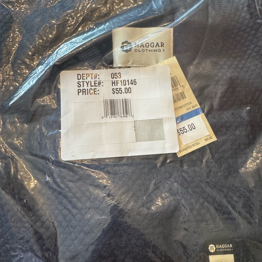 Haggar Navy sweater